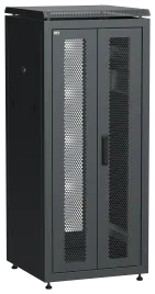 ITK LINEA N 28U 600х600мм распаш. перф. дв. задн. перф. чер.