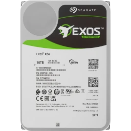 Жесткий диск/ HDD Seagate SATA 16Tb Exos X24 6Gb/s 7200 512Mb 1 year w