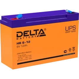 Батарея DELTA серия HR, HR 6-12, напряжение 6В, емкость 12Ач (разряд 2