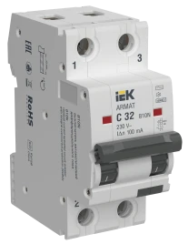 ARMAT АВДТ B10N 2P C32 100мА тип AC IEK