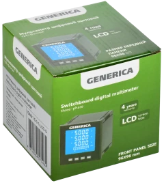 Мультиметр цифр. щит. 3-ф. RS-485 96х96 LCD GENERICA