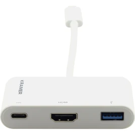Переходник USB 3.1 тип C вилка на HDMI розетку, USB 3.0 розетку и розе