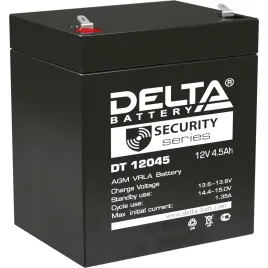 Батарея DELTA серия DT, DT 12045, напряжение 12В, емкость 4.5Ач (разря