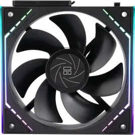 Кулер для корпуса/ Case Cooler Thermalright TL-M12QR Reverse (124x120x25mm, 4-pin PWM, ARGB, 47.6CFM, 23.2dBA, 1500RPM, Black)
