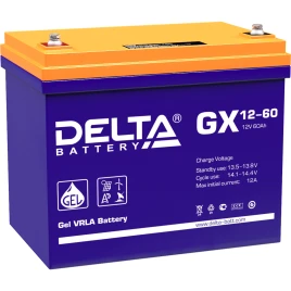 Батарея DELTA серия GX, GX 12-60, напряжение 12В, емкость 60Ач...