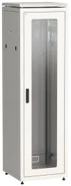 Шкаф сетевой 19" LINEA N 38U 600х800 мм, стеклянная передняя дверь, серый