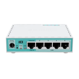 Маршрутизатор/ E50UG hEX refresh Router Dual-Core ARM64 CPU, 512MB RAM, 5 GbE Ports, USB, DC Jack