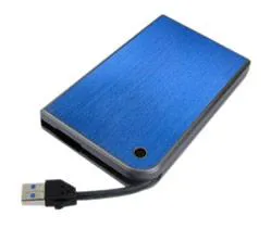 Внешний корпус для HDD/SSD AgeStar 3UB2A14 SATA II пластик/алюминий синий 2.5" [3UB2A14 (BLUE)]