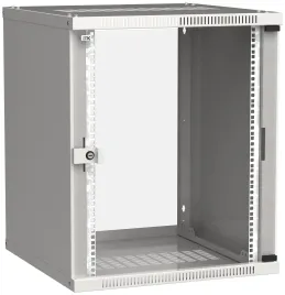 Шкаф LINEA WE 15U 600x600мм дверь стекло серый