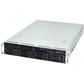 Серверный корпус/ 2U chassis; ATX, Micro-ATX, Mini-ITX MBs; 8 x 3.5''h