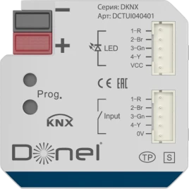 Donel KNX Универсальный интерфейс , 4 канала, 12 В DC Могут индивидуал