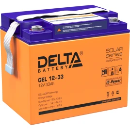 Батарея DELTA серия GEL, GEL 12-33, напряжение 12В, емкость 33Ач...