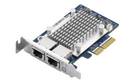 Сетевая карта/ QNAP QXG-5G2T-111C PCIe Gen3 x2, Dual-port 4-speed 5 Gb