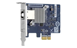 Сетевая карта/ QNAP QXG-5G1T-111C PCIe Gen2 x1, Single-port 4-speed 5