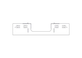 Divider with opening for laying Systeme Electric cables, on the roof o