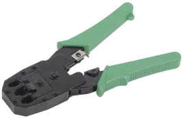 ITK Инструмент обжим. для RJ45 RJ12 RJ11 ручка ПВХ зеленый