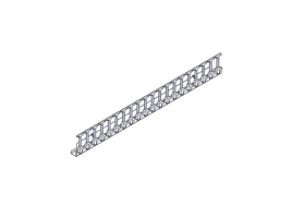 Vertical cable manager Systeme Electric, Excelente series, 42U, plasti