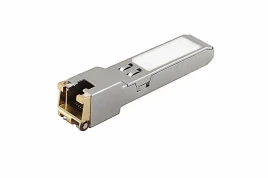Медный SFP модуль Gigabit Ethernet/ Медный SFP модуль Gigabit Ethernet с разъемом RJ45. Скорость 1000 Мбит/с. Интерфейс: SERDES. Расстояние передачи  - до 100 м. Размеры (ШхВхГ): 14,3x12,7x63мм. Вес: 0,03кг. Рабочая температура: 0…+70°С.