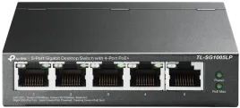 Коммутатор/ 5-port Gigabit unmanaged switch with 4 PoE + ports, metal