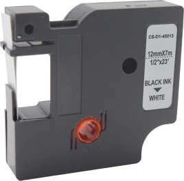 Картридж ленточный Cactus CS-D1-45013 45013 черный/белый для Dymo L