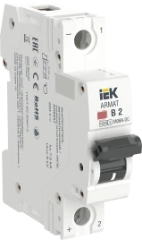 ARMAT Авт. выкл. M06N-DC 1P B 2А IEK