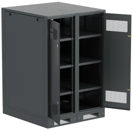 ITK LINEA B Шкаф (пустой) 1350х900мм дверь двуст. мет. чер.