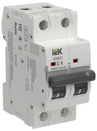 ARMAT Авт. выкл. без тепл. расц. M10N-MA 2P C 4А IEK