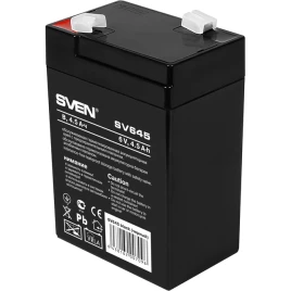 Батарея SVEN SV 645 (6V 4.5Ah), напряжение 6В, емкость 4.5А*ч,...