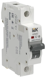 ARMAT Авт. выкл. без тепл. расц. M10N-MA 1P C 16А IEK