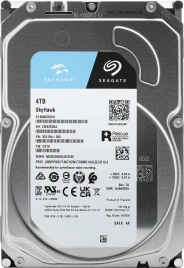 Жесткий диск Seagate SATA-III 4TB ST4000VX016 Surveillance Skyhawk 4KN (5400rpm)...