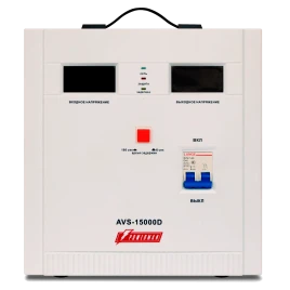 Стабилизатор POWERMAN AVS 15000D, ступенчатый регулятор, цифровые инди