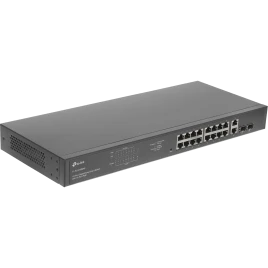 Коммутатор/ 18-port Gigabit PoE Smart switch, 16 RJ45 PoE ports...