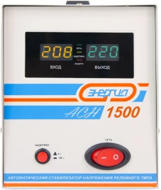Стабилизатор  АСН- 1500  ЭНЕРГИЯ с цифр. дисплеем/ Stabilizer ASN-1500