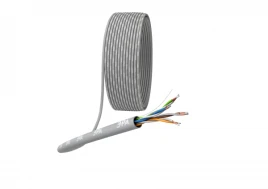 Кабель информационный U/UTP категория 5е 4x2x24AWG(0,50мм) 305м CCA (омедненка) PVC SIMPLE solid серый ЭРА
