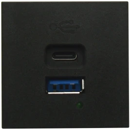 Donel USB зарядное устройство, 3A , 65W, Type A + C, 2 мод., черн. мат