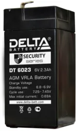 АКБ Delta DT 6023 (6V, 2,3Ah)