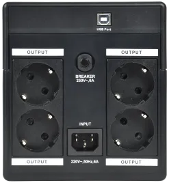 ITK ELECTRA ET ИБП 1кВА/0,6кВт с АКБ 2х7AH USB Schuko