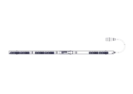 БРП Uniprom, управляемый, 0U, 400В, 3Ф, 16A, 36xC13 6xC19, 3м кабель,