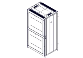 Шкаф Systeme Electric, серия Uniprom, 42U-800/1070, боковые панели 4шт