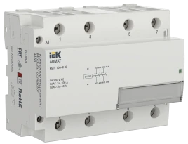 ARMAT Контактор модульный KMR 100А 24В AC/DC 4НО IEK