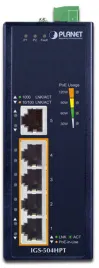 коммутатор/ PLANET IP30 5-Port Gigabit Switch with 4-Port 802.3AT POE+