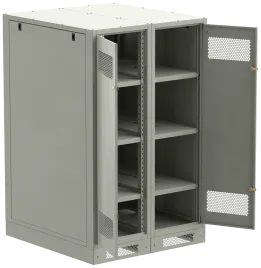 ITK LINEA B Шкаф (пустой) 1450х900мм дверь двуст. мет. сер.