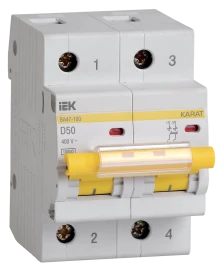 KARAT Авт. выкл. ВА47-100 2P D 50А 10кА IEK