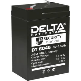 Батарея DELTA серия DT, DT 6045, напряжение 6В, емкость 4.5Ач...