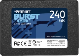 Твердотельный накопитель Patriot SATA-III 240GB PBE240GS25SSDR Burst Elite 2.5" [PBE240GS25SSDR]