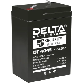 Батарея DELTA серия DT, DT 4045, напряжение 4В, емкость 4.5Ач...