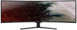 Монитор/ ACER EI491CRSBMIIIPHX 49'', ZeroFrame Yes, Curved 1800R Black, 32:9, VA, 3840x1080, 4ms, 400cd, 144Hz, 1xHDMI(2.0) + 2xHDMI(1.4) + 1xDP(1.2) + Audio Out, Speakers 3Wx2, sync: FreeSync Premium Pro, hdr: HDR 400, hadj 95