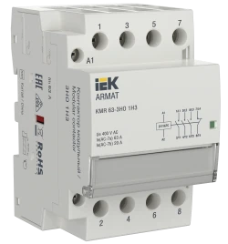 ARMAT Контактор модульный KMR 63А 24В AC/DC 3НО 1НЗ IEK