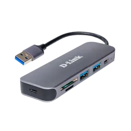 Концентратор/ Концентратор USB 3.0, 2xUSB 3.0, 1xUSB-C, слот SD/microS