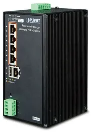 коммутатор/ PLANET BSP-360 IP30 Industrial Renewable Energy 4-Port 10/